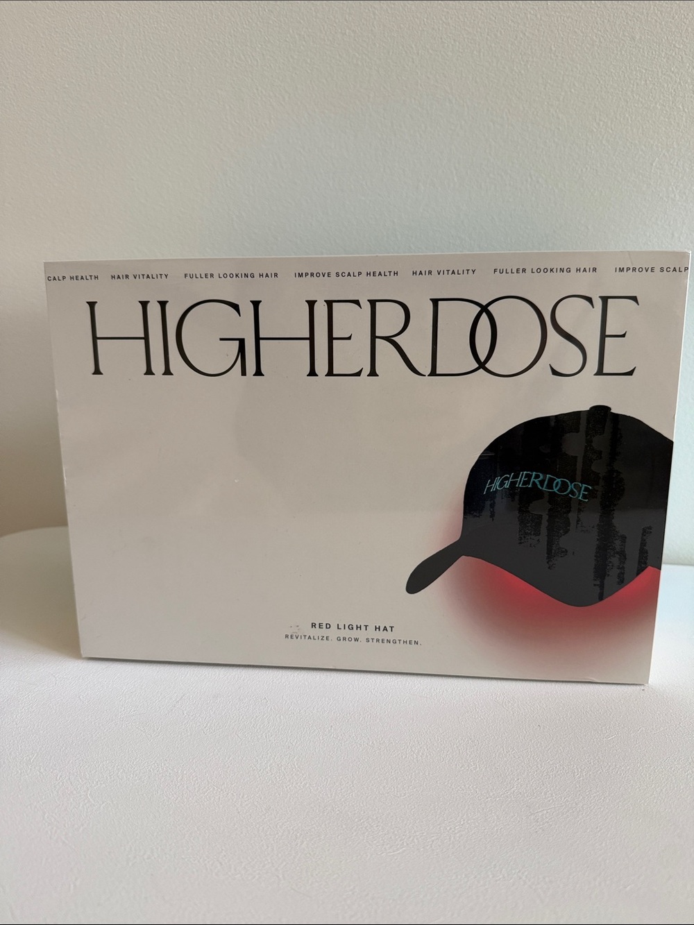 New HIGHER DOSE Red Light Hat New in Box